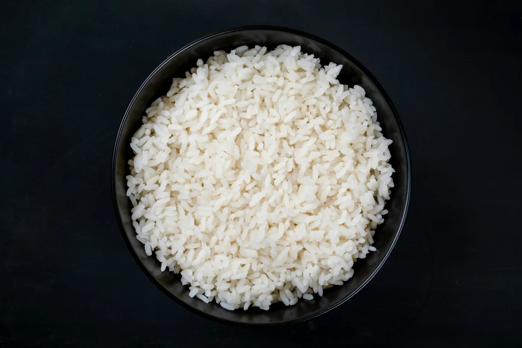 food facts about rice include the importance of resting after cooking